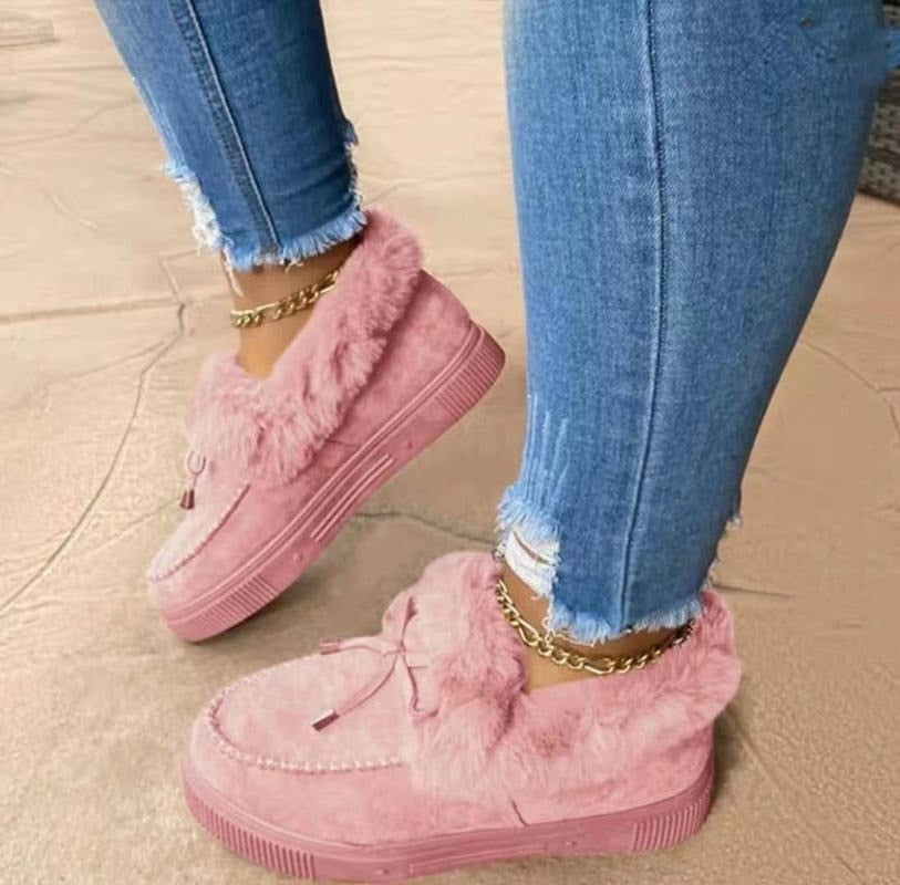 Winter Plush Low Rise Platform Boots