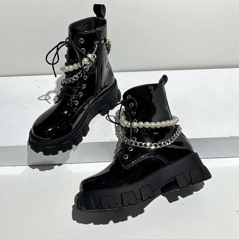 The Black Pearl Platform Boots