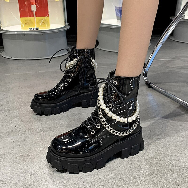 The Black Pearl Platform Boots