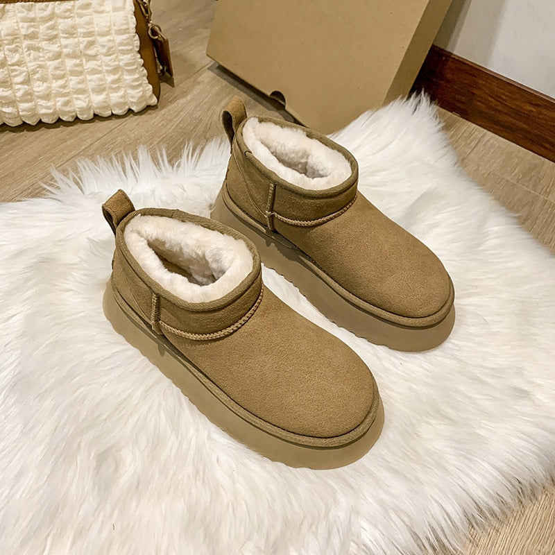 Cozy Platform Ankle Boots