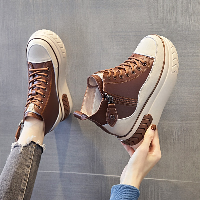 Plush Winter Platform Sneakers