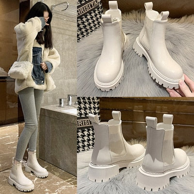 Chunky Platform Combat Boots