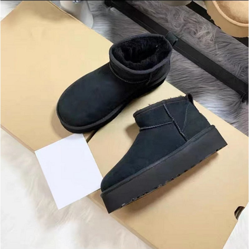 Cozy Platform Ankle Boots