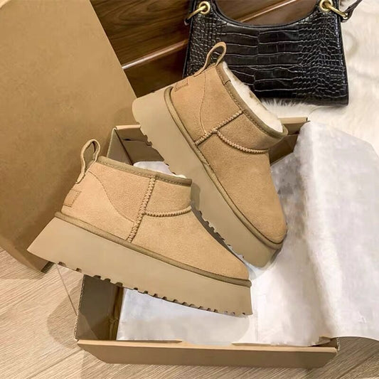 Cozy Platform Ankle Boots