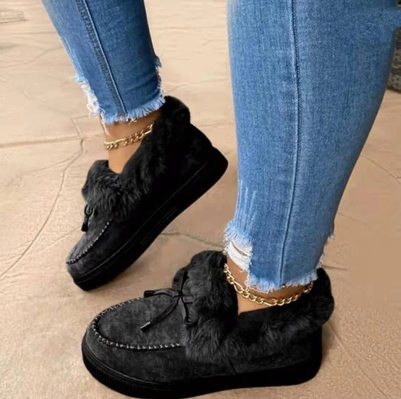 Winter Plush Low Rise Platform Boots
