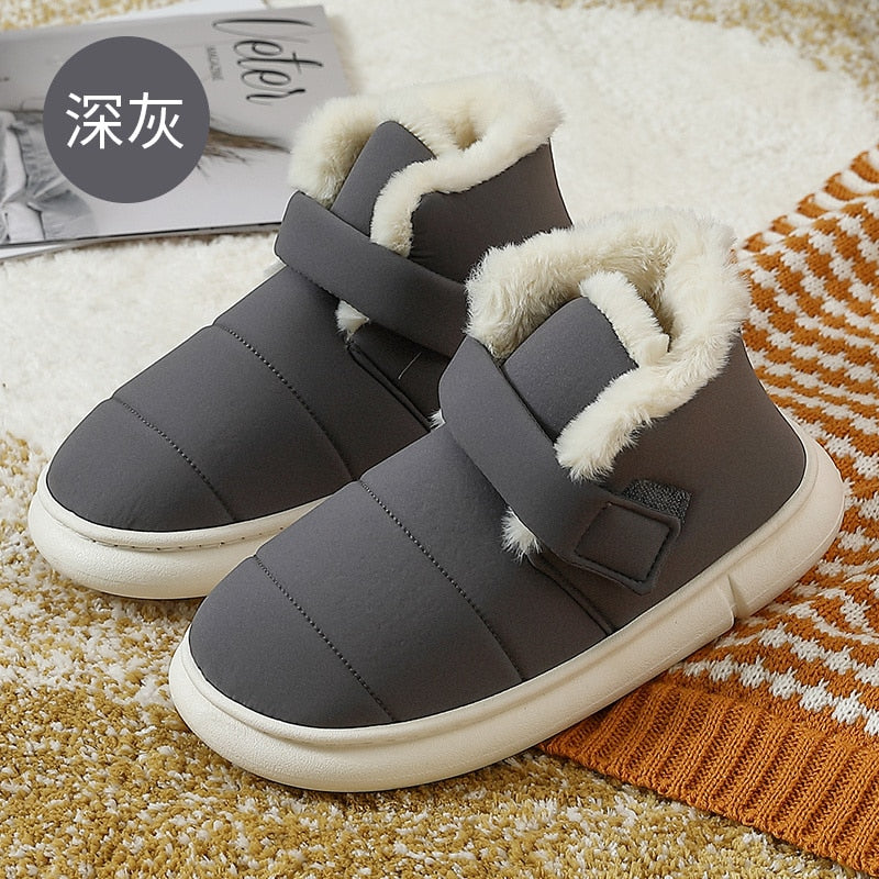 Puffy Faux Fur Ankle Boots