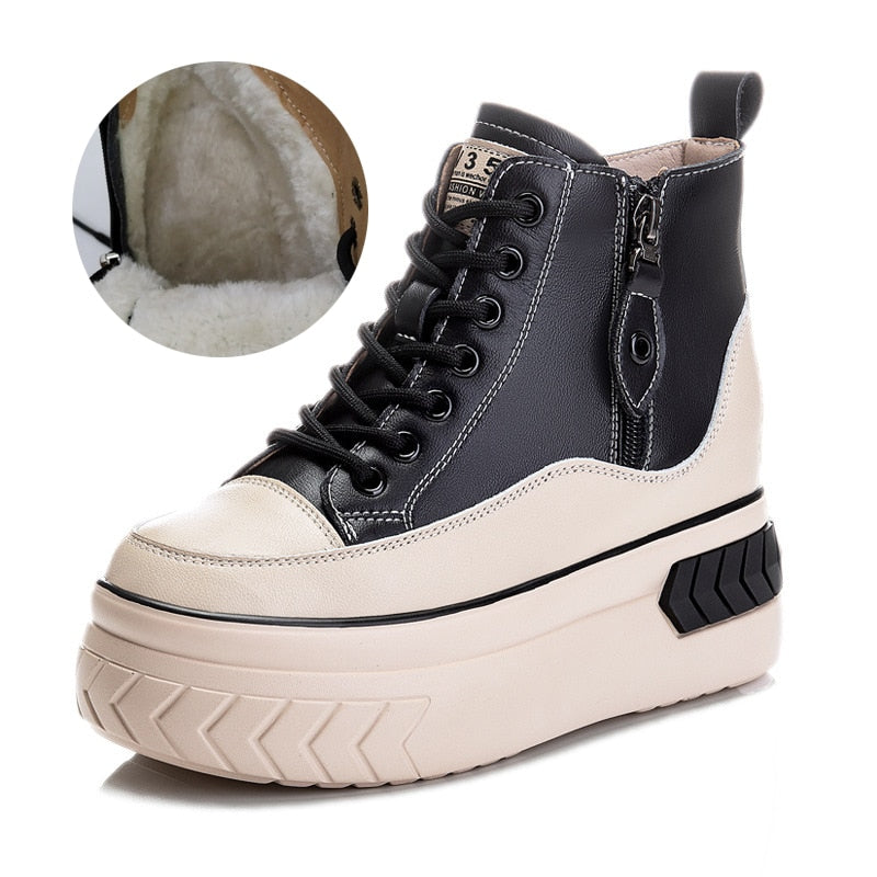 Plush Winter Platform Sneakers