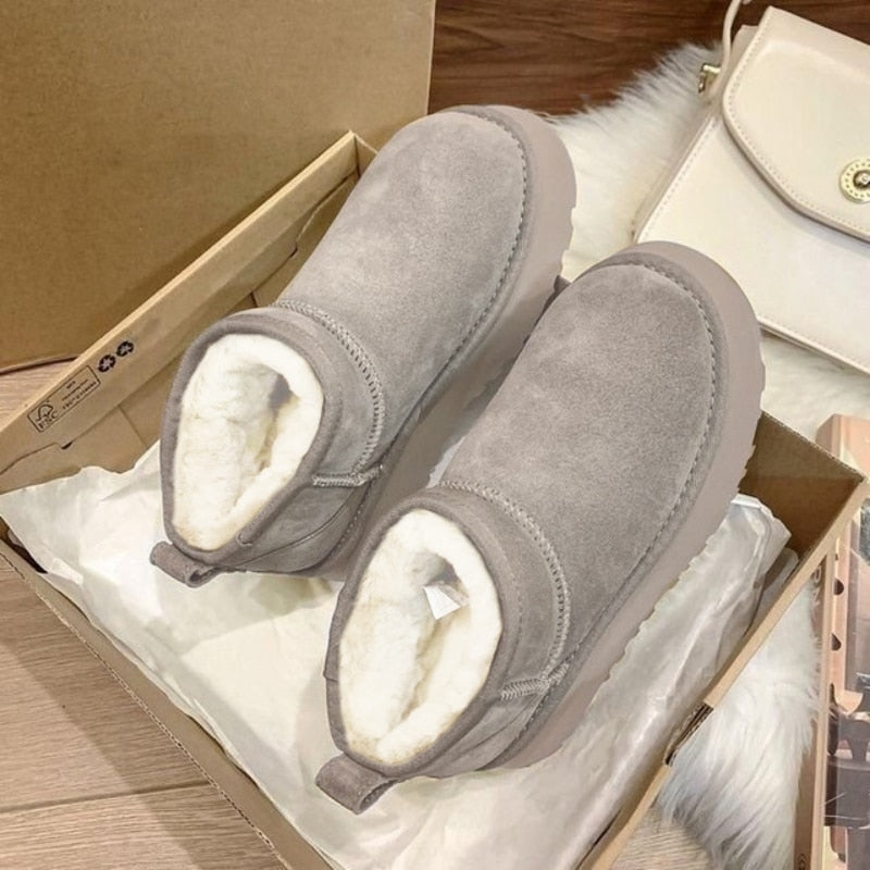 Cozy Platform Ankle Boots