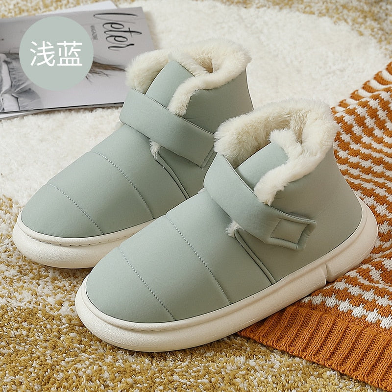 Puffy Faux Fur Ankle Boots