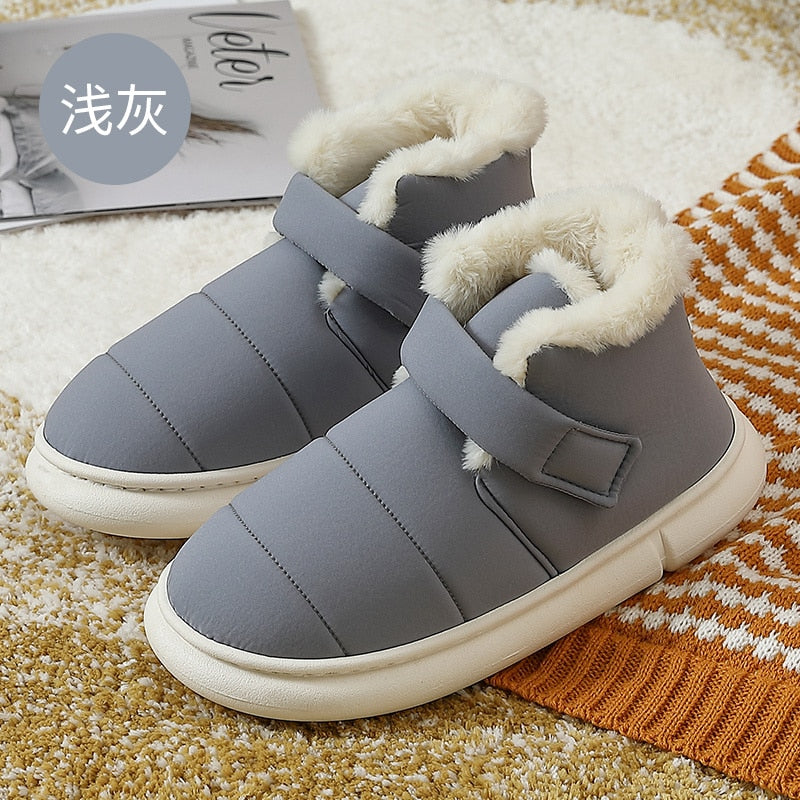Puffy Faux Fur Ankle Boots